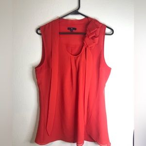 Gap sleeveless blouse with neck tie